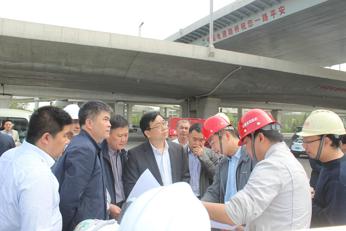 郑州市副市长吴福民调研东三环（107辅道）快速化工程PPP项目建设工作