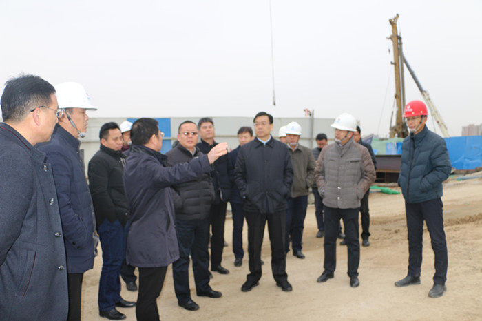 吴福民副市长深入东三环（107辅道）快速化工程PPP项目施工现场协调推进项目建设工作
